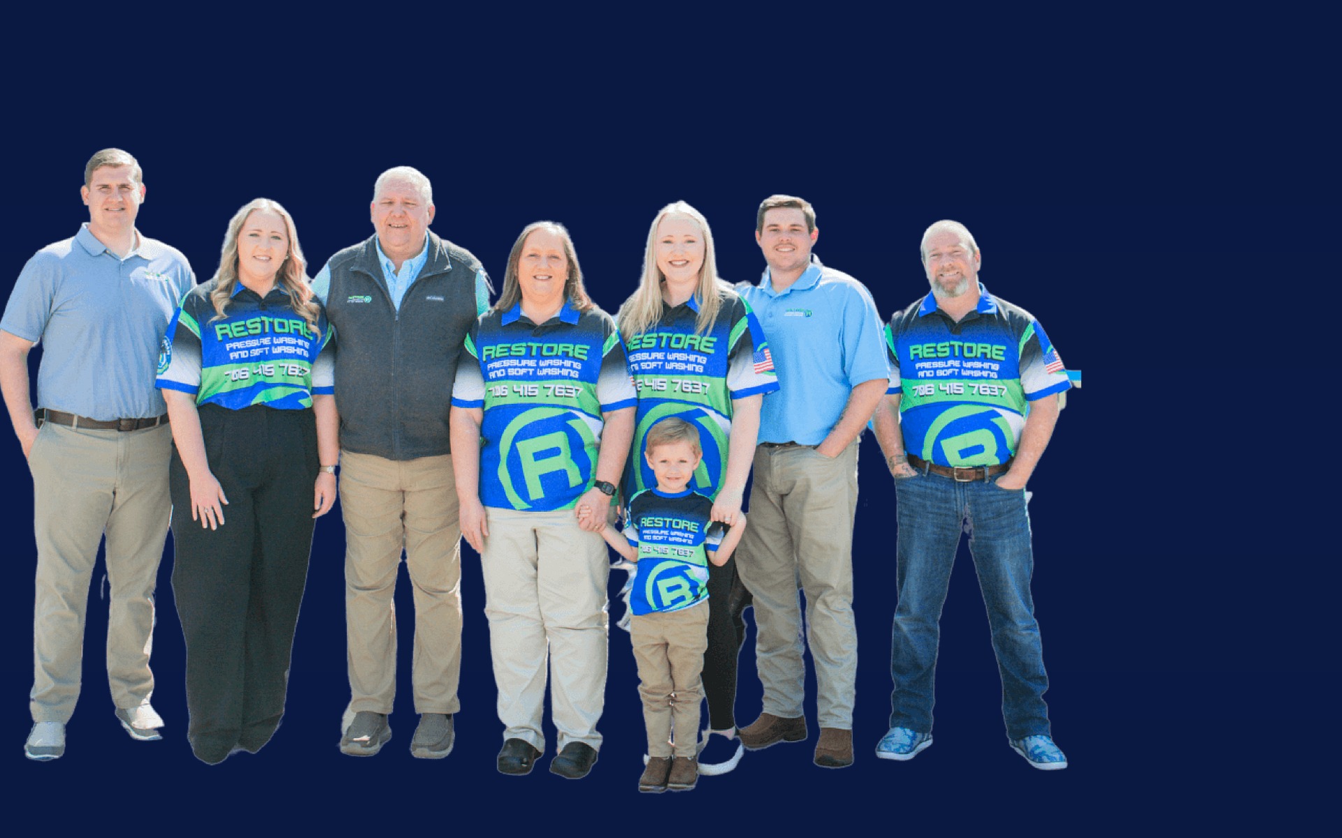 The Restore Pressure Washing team
